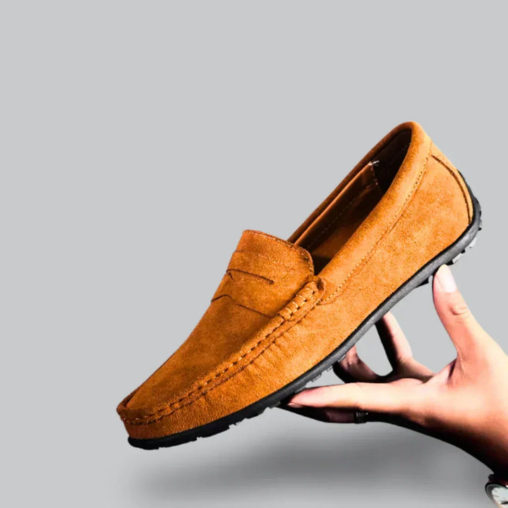 Men’s Classic Suede Loafers | Slip-On Driving Shoes | Lightweight Comfort Sole