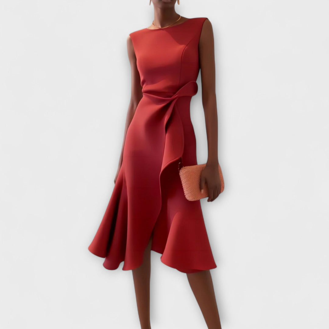 Isabeau | Structured Midi Dress