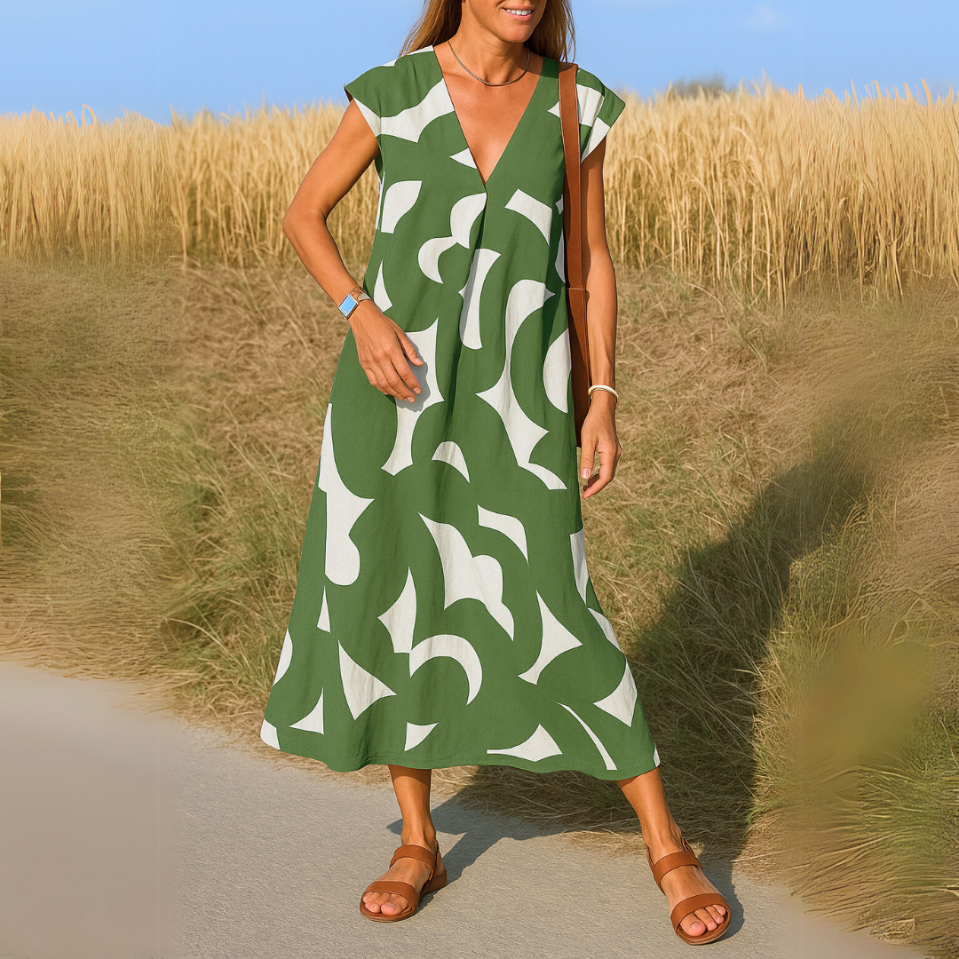 Catriona | V-Neck Maxi Dress