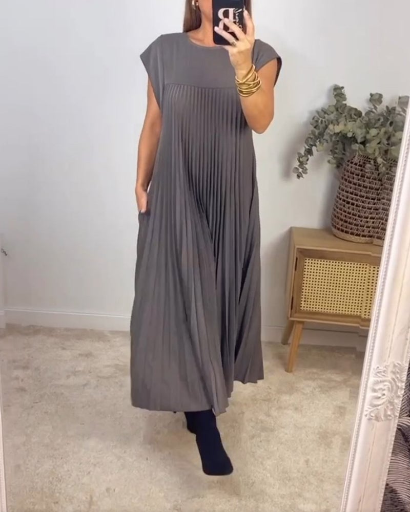 Suzette | Pleated Maxi Dress
