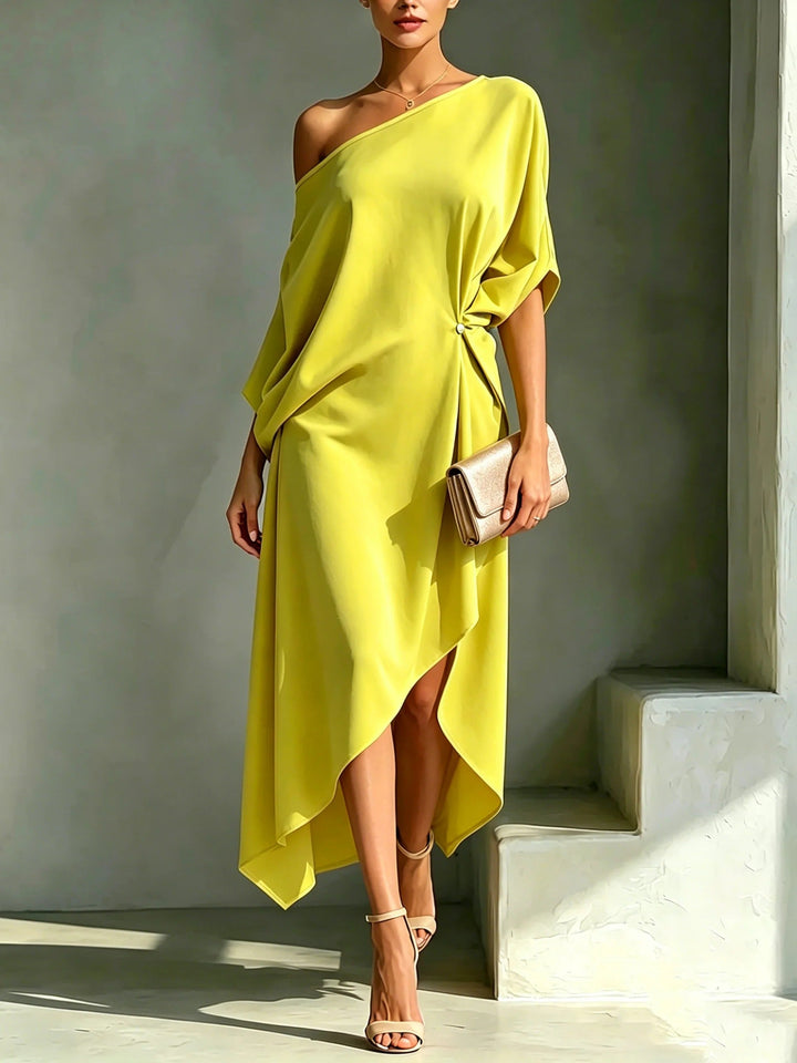 Octavia | The One-Shoulder Midi Dress