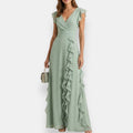 Agnès | Ruffle-Cascade Maxi Dress