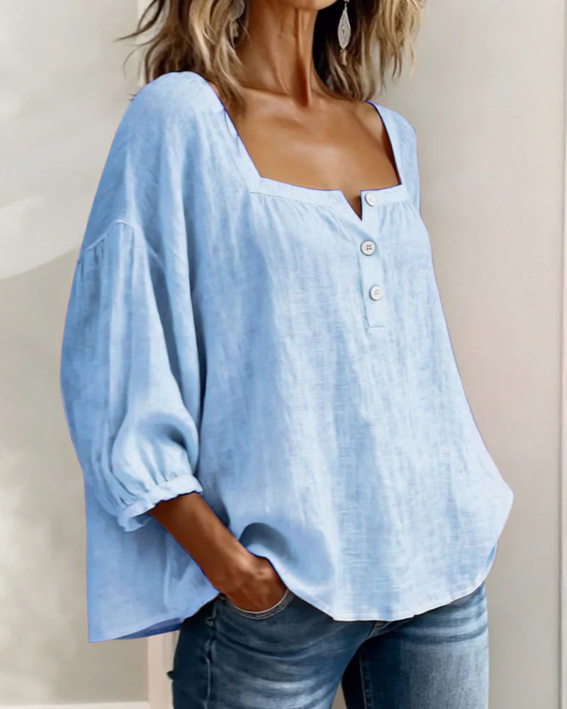 Genevieve | The Lantern Sleeve Blouse
