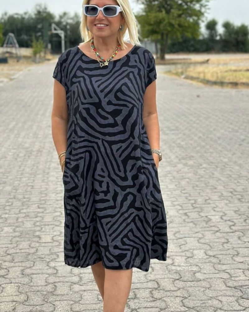 Eloise | Elegant Round Neck Summer Dress
