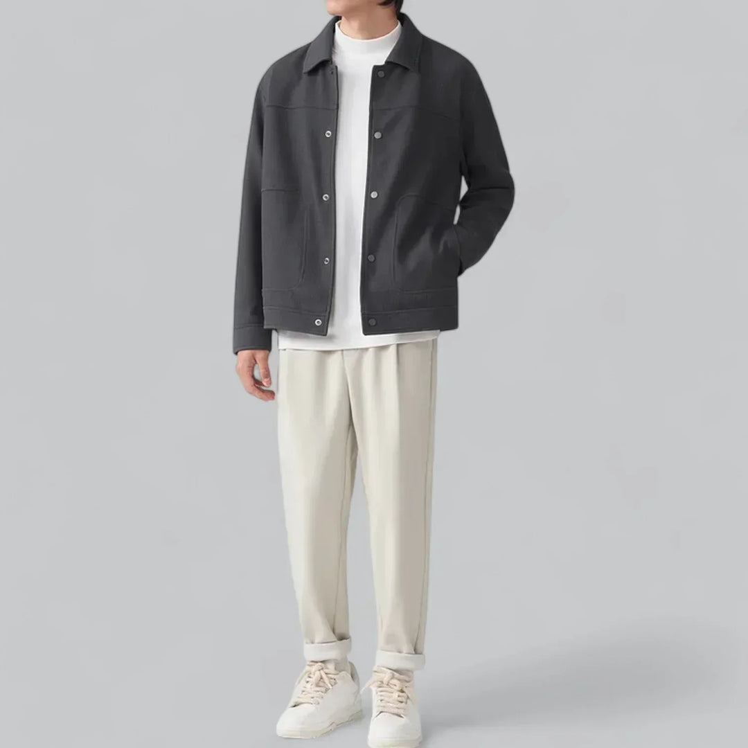 Men’s Corduroy Overshirt | Snap-Front Jacket Style | Relaxed Fit Midweight Layer