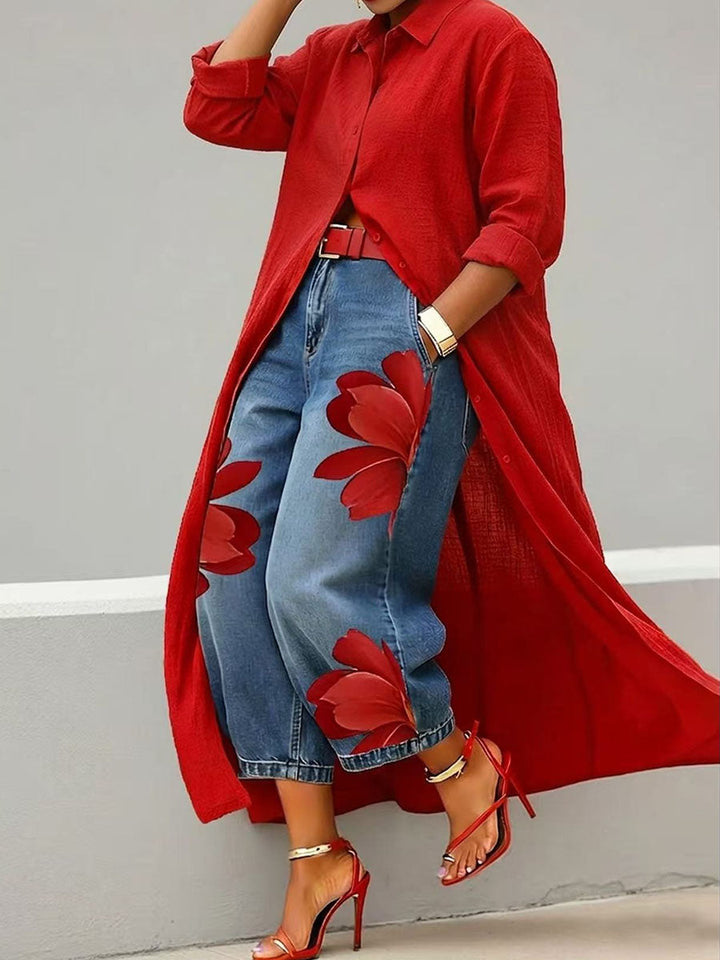 Bernadine | Floral Wide-Leg Pants