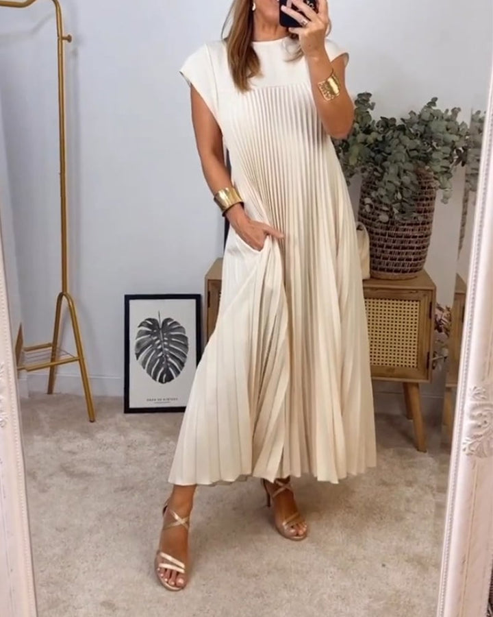 Suzette | Pleated Maxi Dress
