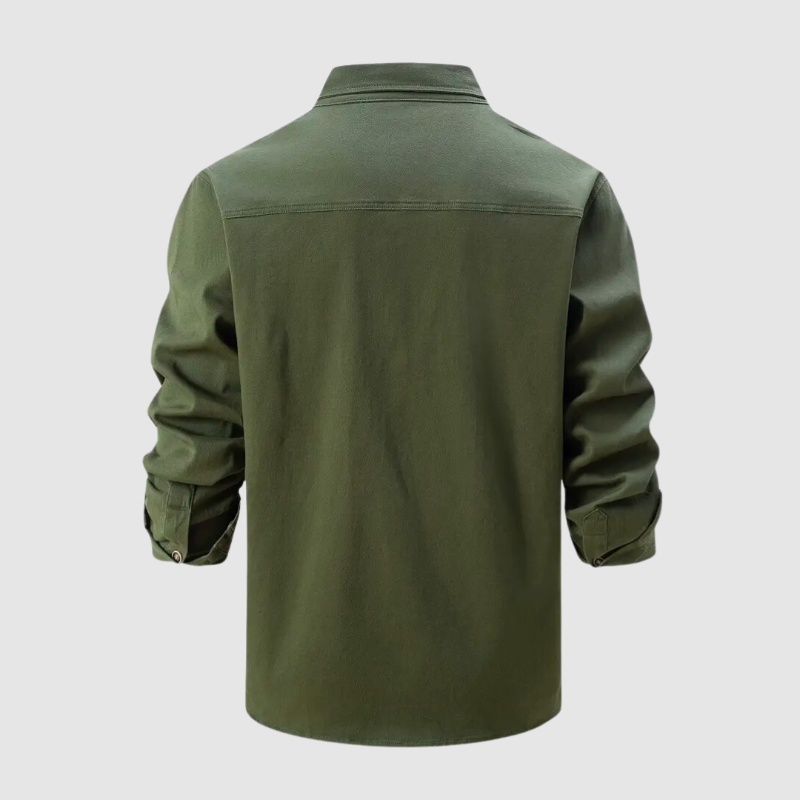 Utility Work Shirt | Heavyweight Cotton | Dual Chest Pockets