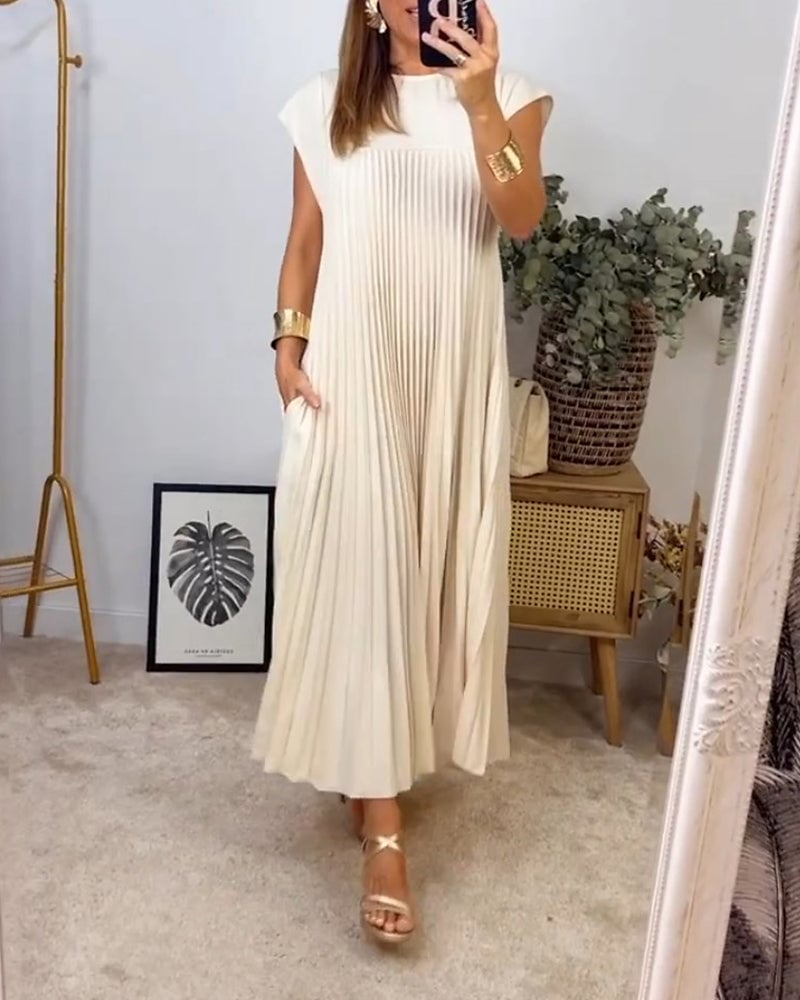 Suzette | Pleated Maxi Dress
