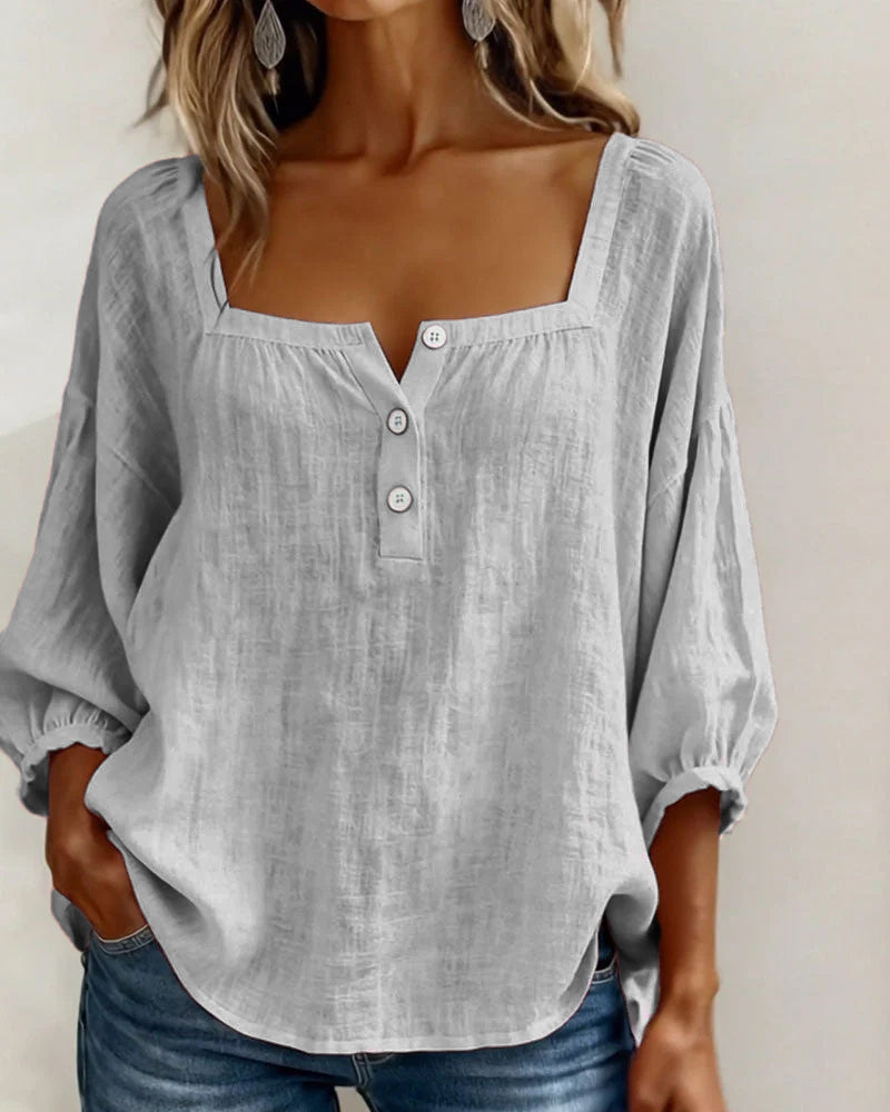 Genevieve | The Lantern Sleeve Blouse