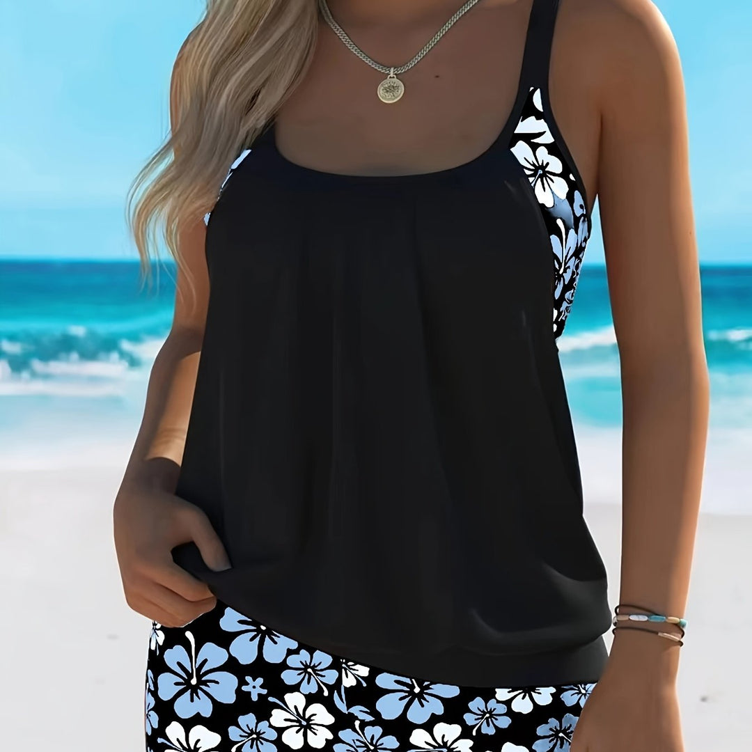 Gloria | Floral Tankini Set