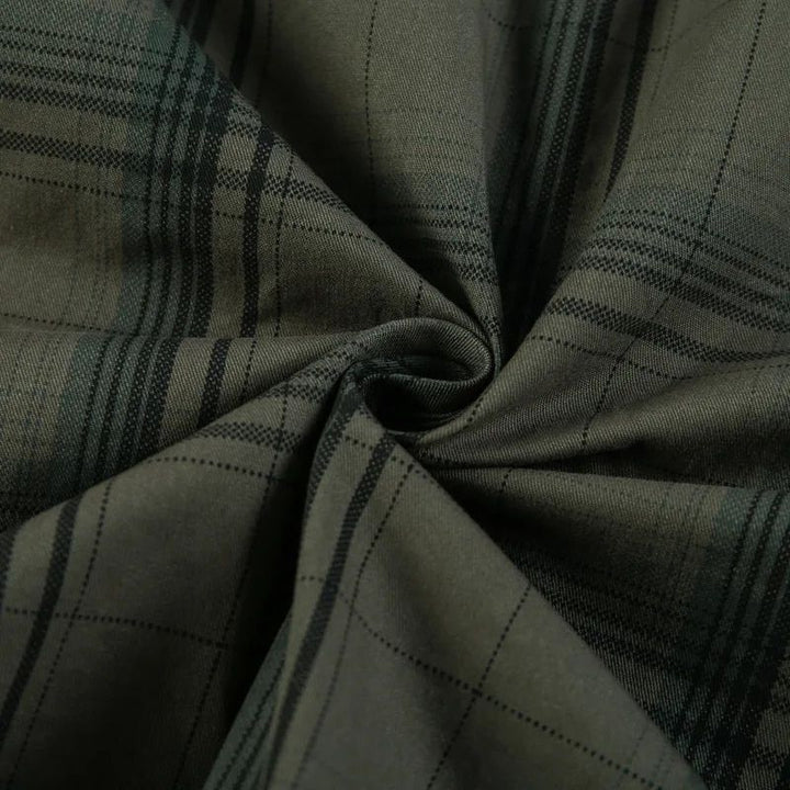 Men’s Flannel Shirt | Brushed Cotton Button-Up | Plaid Workwear Layer