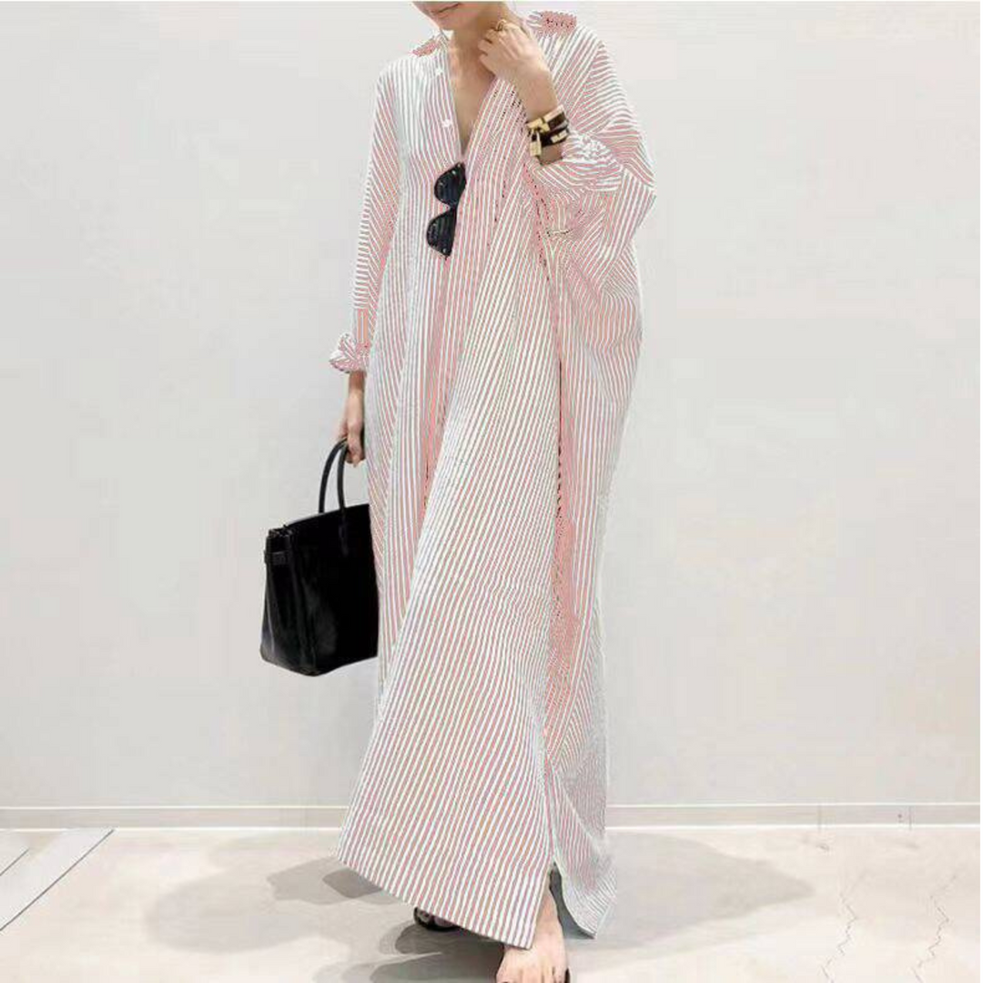 Linnaea™ | Everyday Stripped Women Maxi Dress