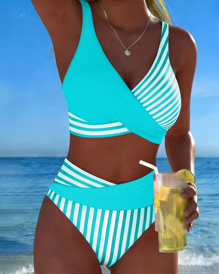 Nicolette | High-Waist Crossover Bikini