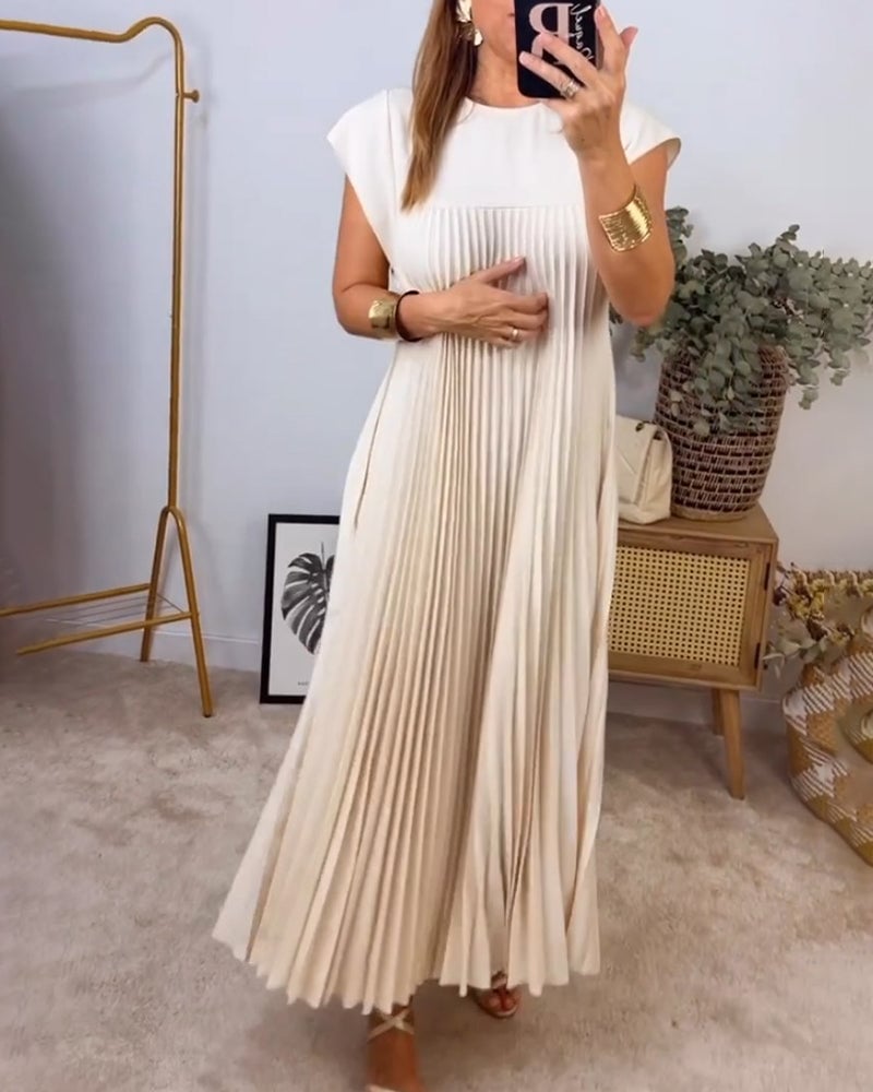 Suzette | Pleated Maxi Dress