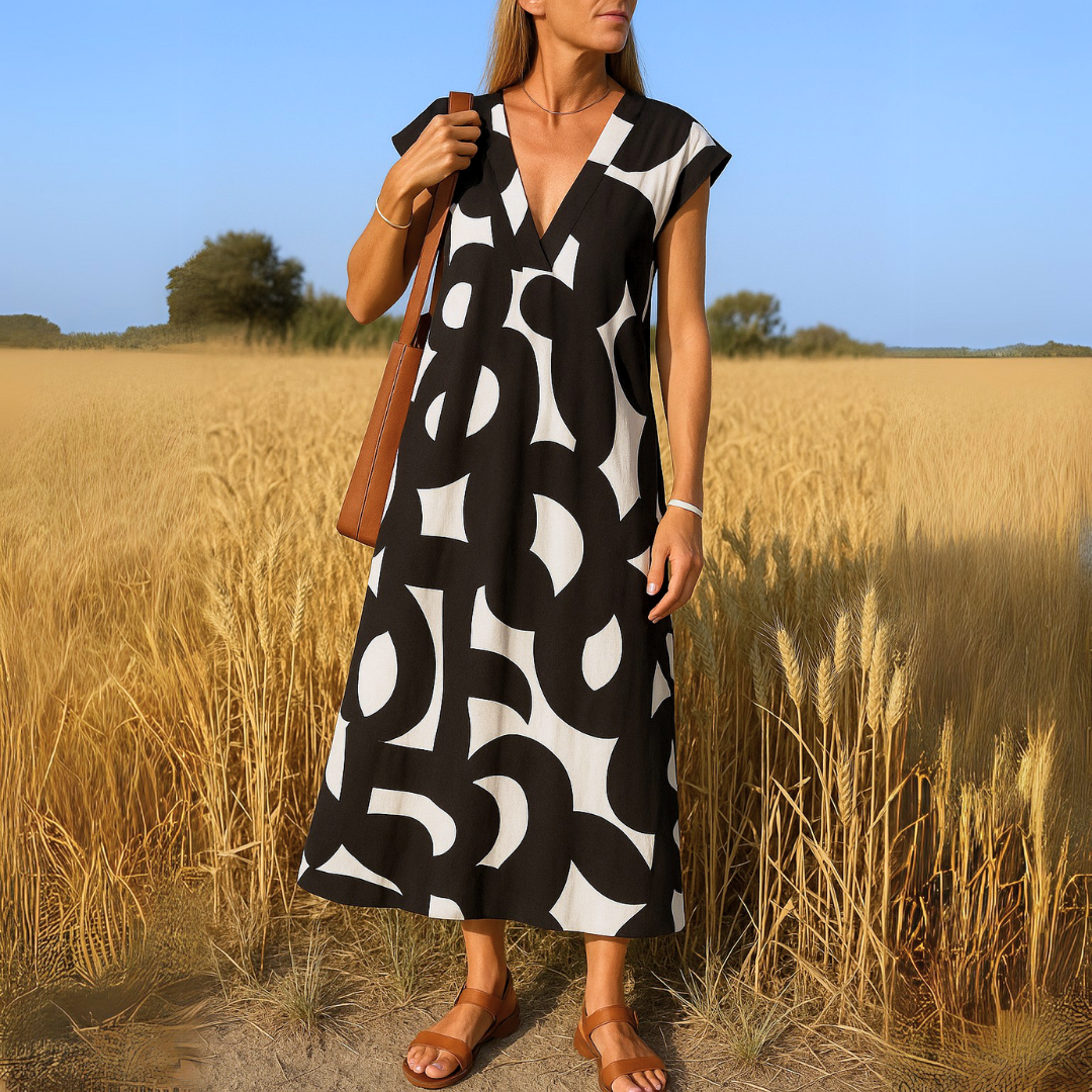 Catriona | V-Neck Maxi Dress