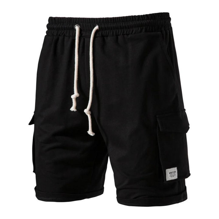 Men’s Cotton Cargo Shorts | Drawstring Waist Casual Fit | Summer Streetwear Essential