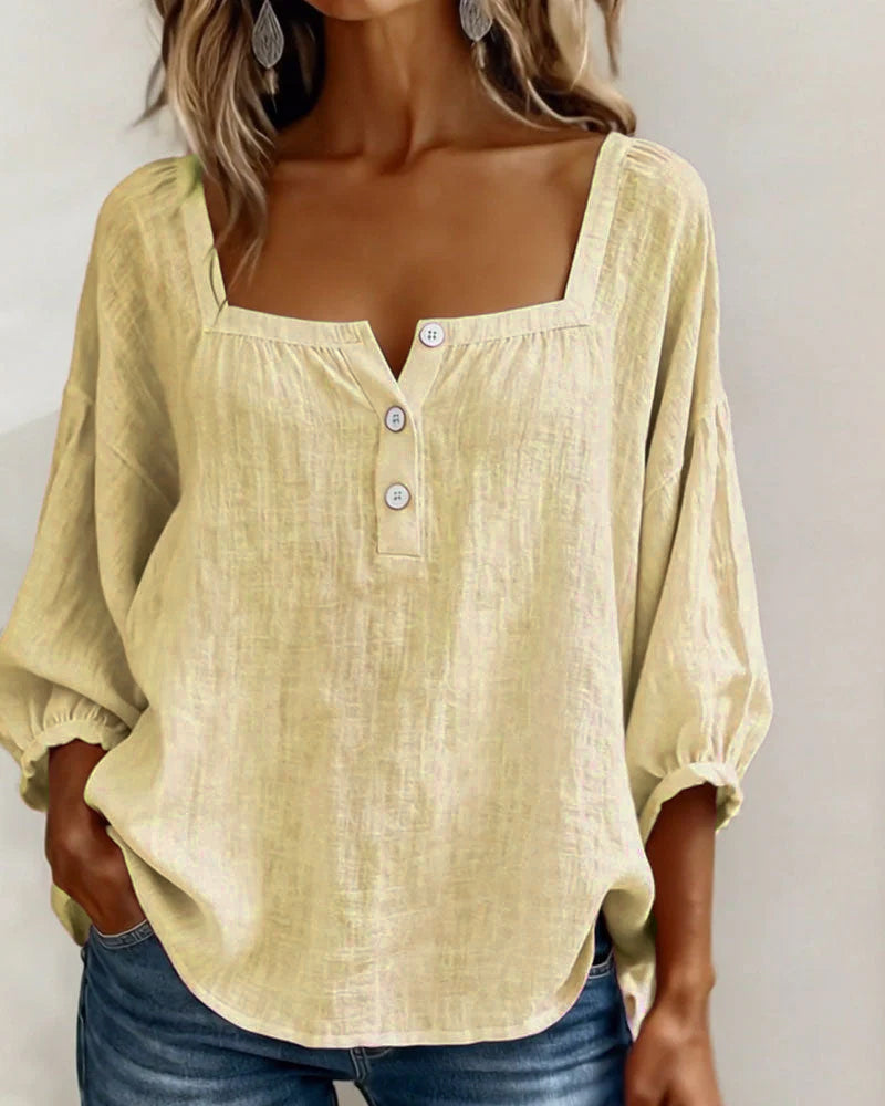 Genevieve | The Lantern Sleeve Blouse