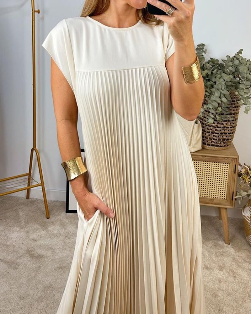 Suzette | Pleated Maxi Dress