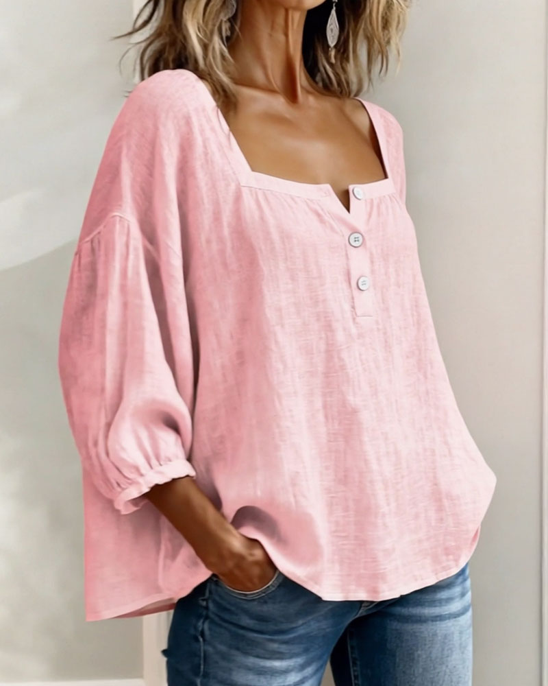 Genevieve | The Lantern Sleeve Blouse