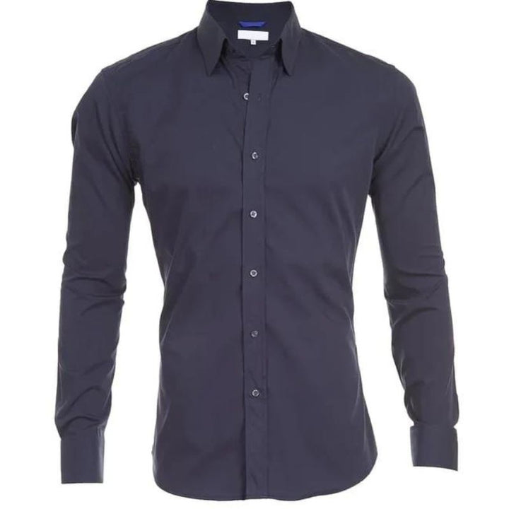 Men’s Stretch Cotton Dress Shirt | Classic Fit Button-Down | Everyday Office Shirt