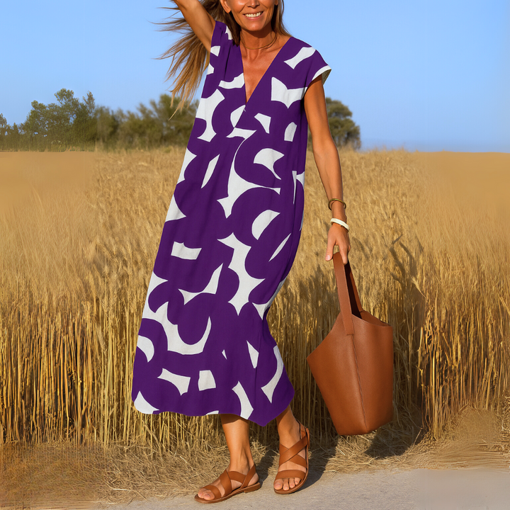 Catriona | V-Neck Maxi Dress