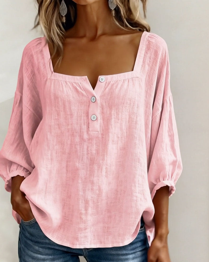 Genevieve | The Lantern Sleeve Blouse