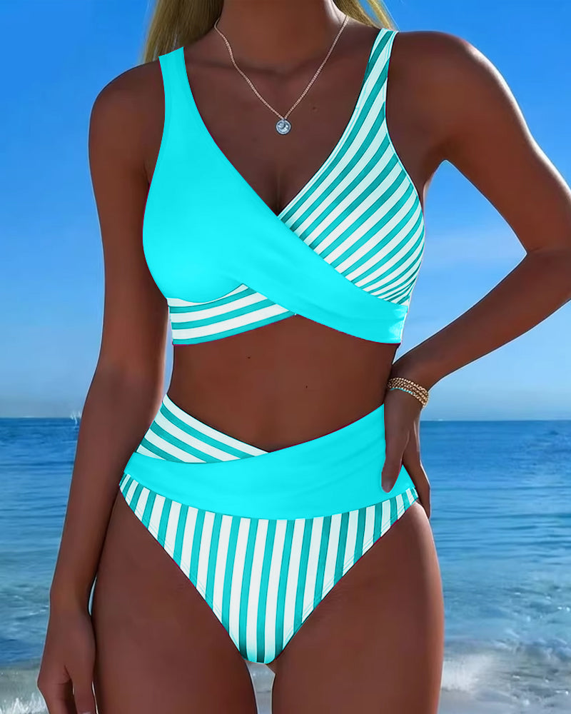 Nicolette | High-Waist Crossover Bikini