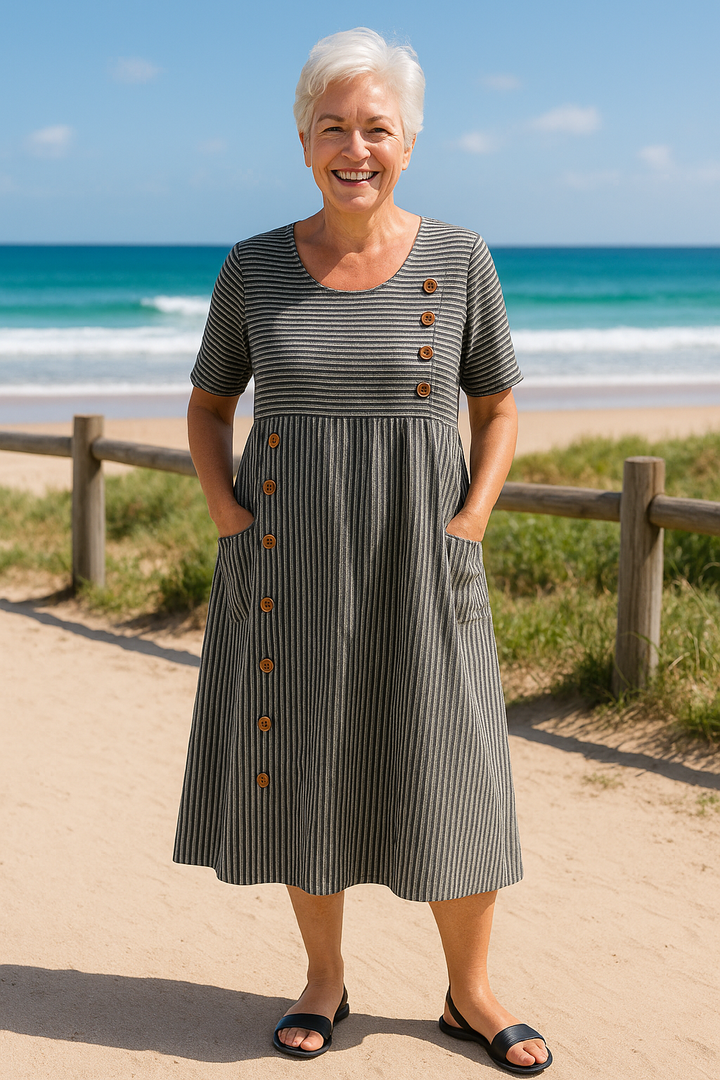 Penelope | The Classic Stripe Midi