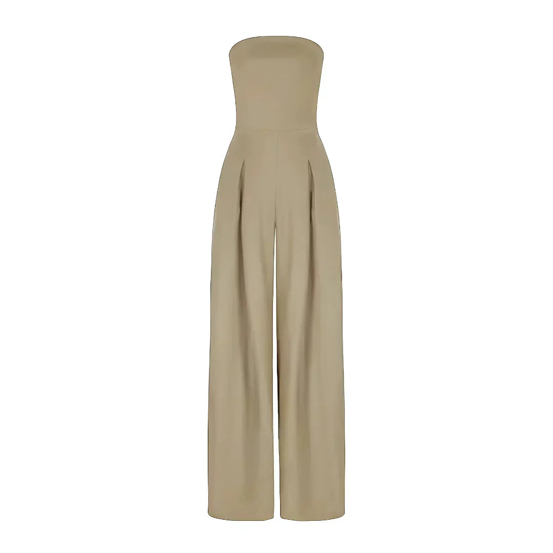 Amber | Elegant Strapless Jumpsuit