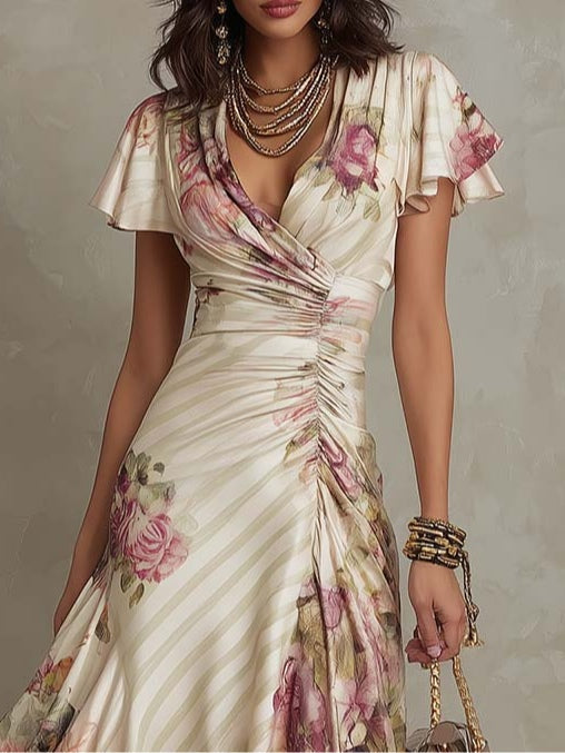 Azélie | Floral Midi Dress