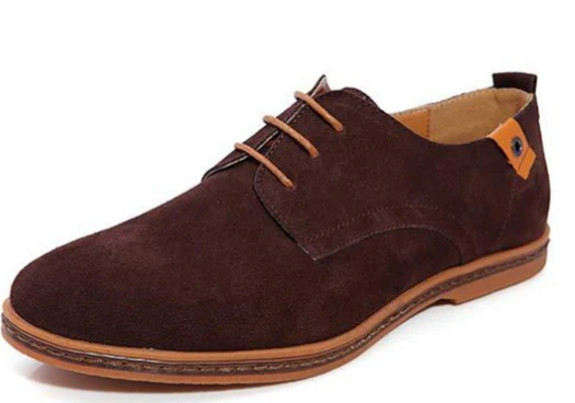 Men's Suede Oxford Shoes | Lightweight Rubber Sole | Casual Dress Style