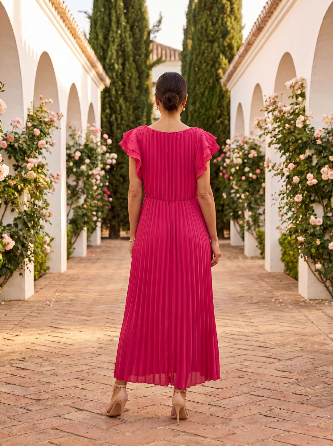 Florine | Pleated Maxi Dress