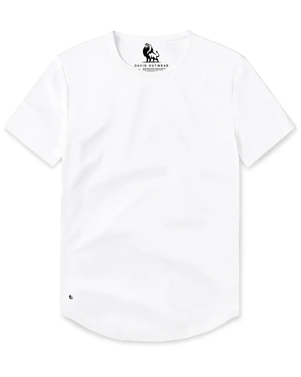 Men’s Premium Curved Hem T-Shirt | Soft Cotton Stretch | Tailored Fit Tee
