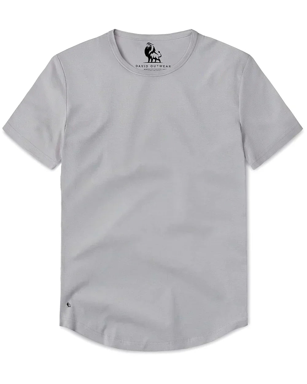 Men’s Premium Curved Hem T-Shirt | Soft Cotton Stretch | Tailored Fit Tee