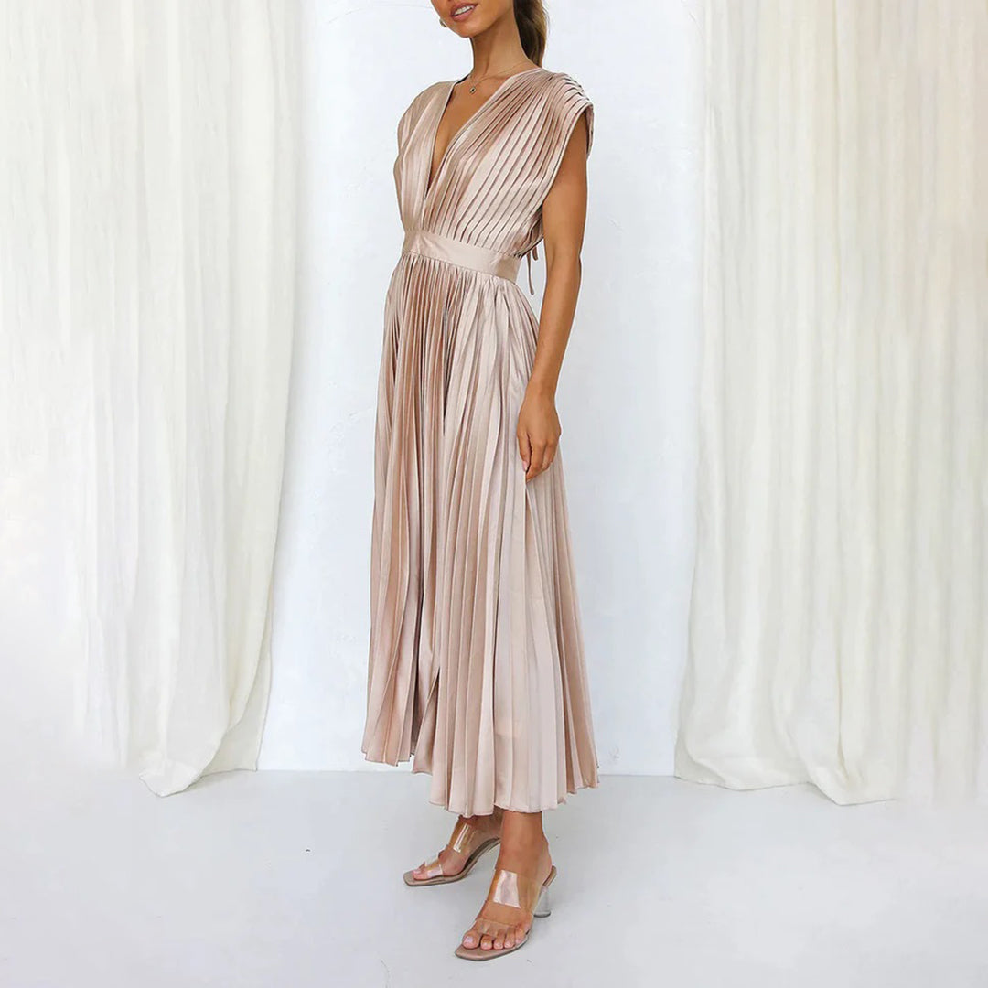 Opaline | Pleated Midi Dress