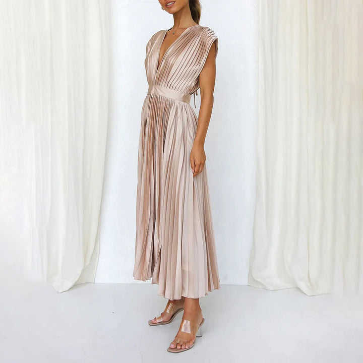 Opaline | Pleated Midi Dress