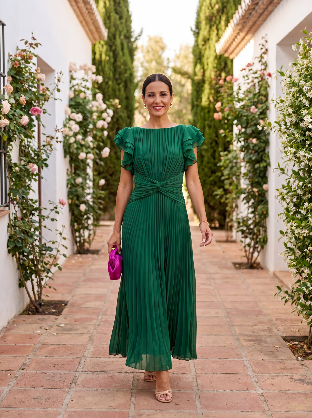 Florine | Pleated Maxi Dress