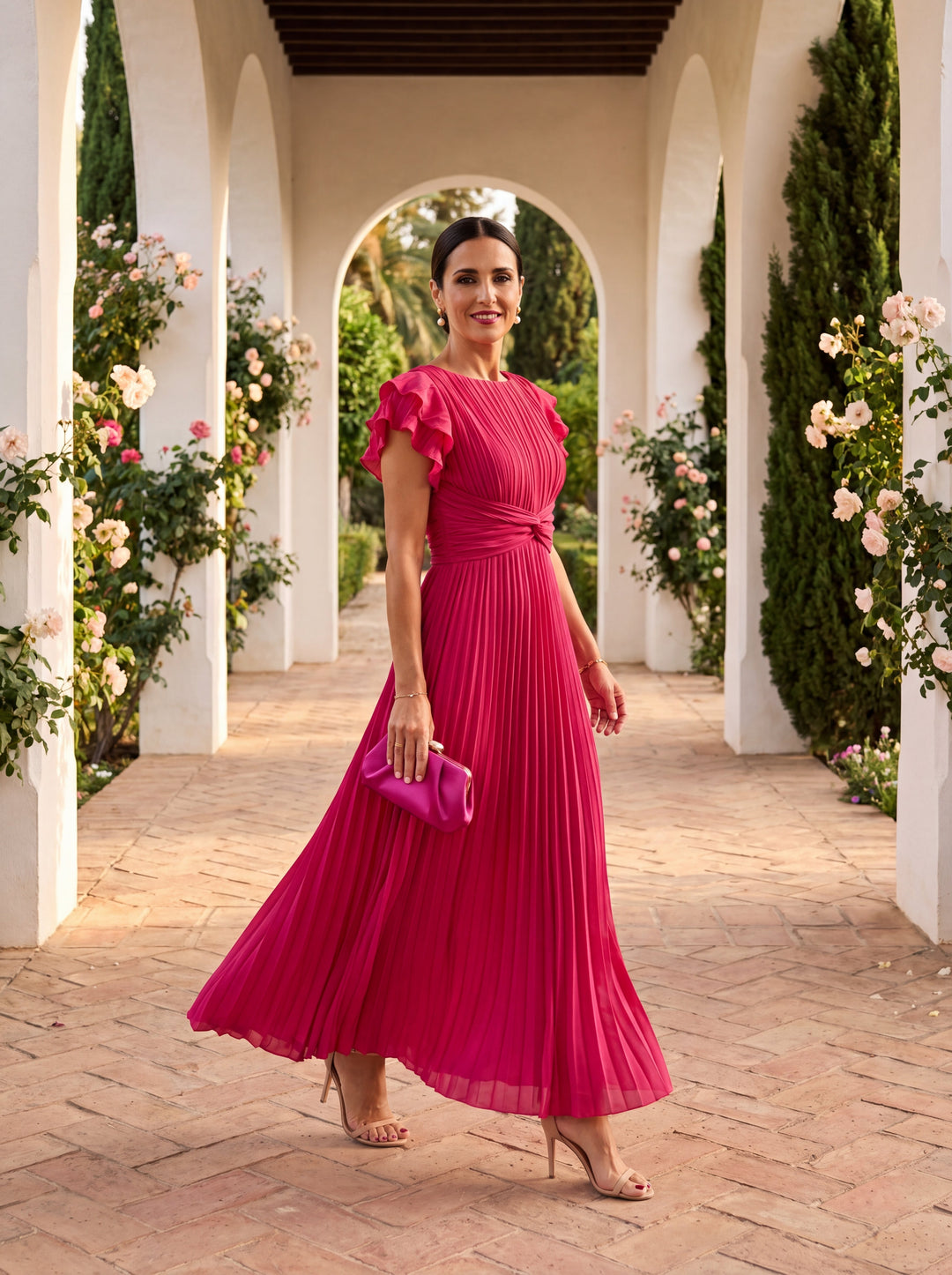Florine | Pleated Maxi Dress