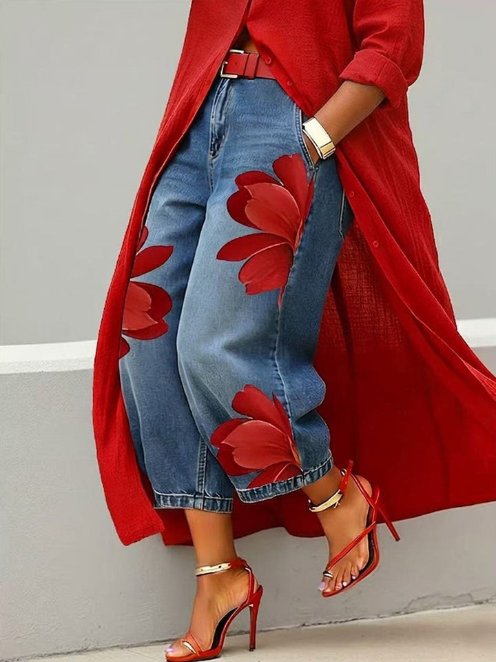 Bernadine | Floral Wide-Leg Pants
