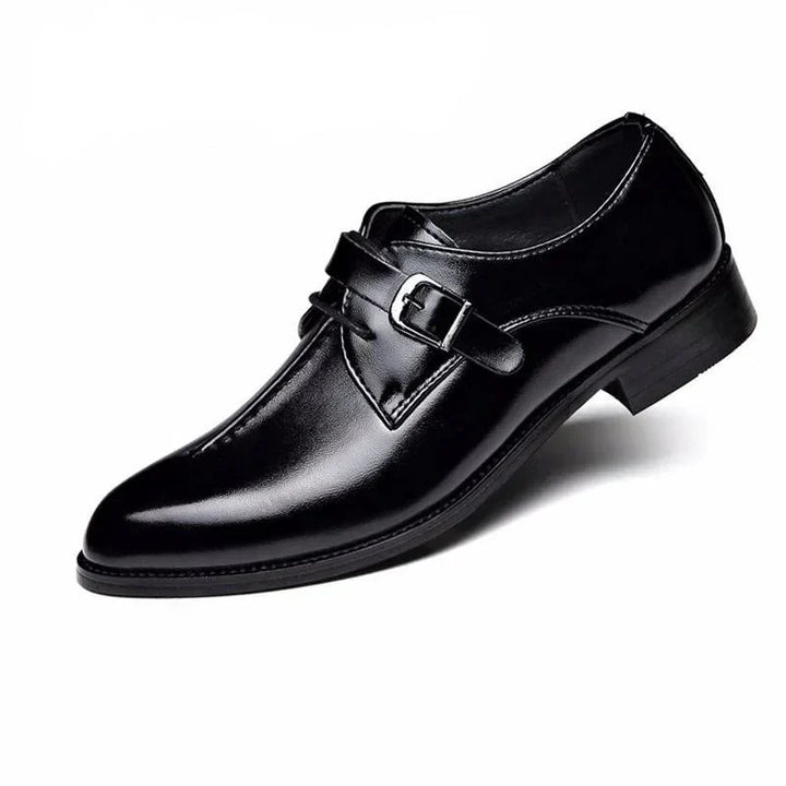 Men’s Double Monk Strap Dress Shoes | Polished Leather | Formal Slip-On Loafers