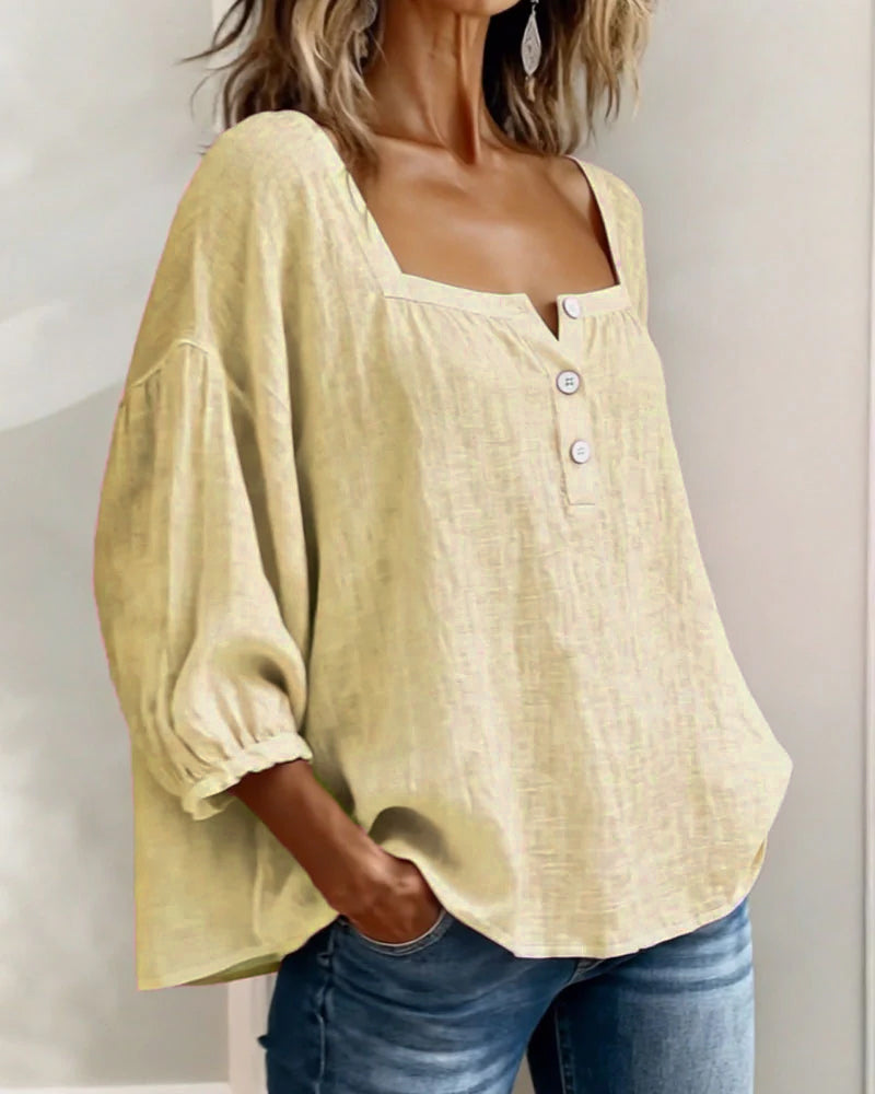 Genevieve | The Lantern Sleeve Blouse