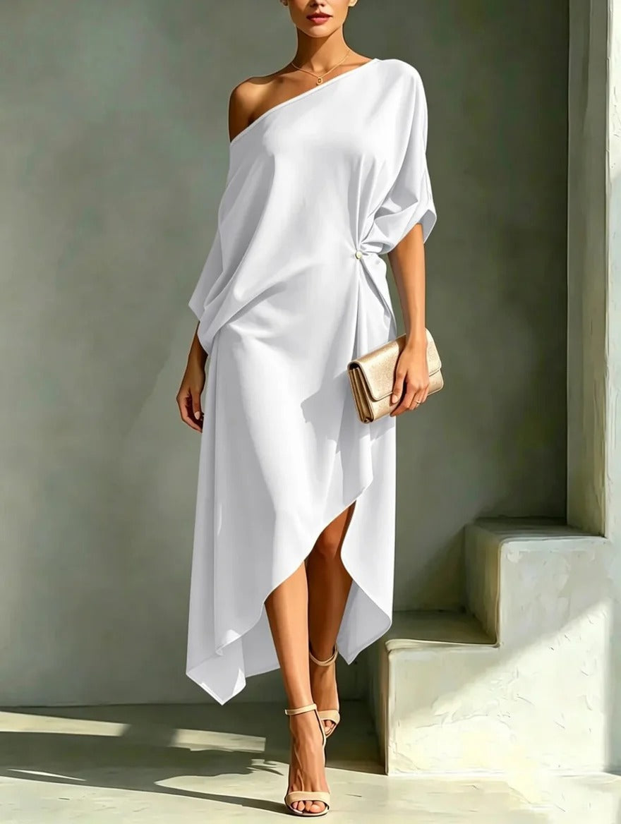 Octavia | The One-Shoulder Midi Dress