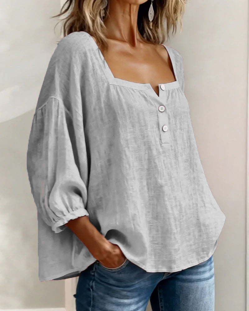 Genevieve | The Lantern Sleeve Blouse