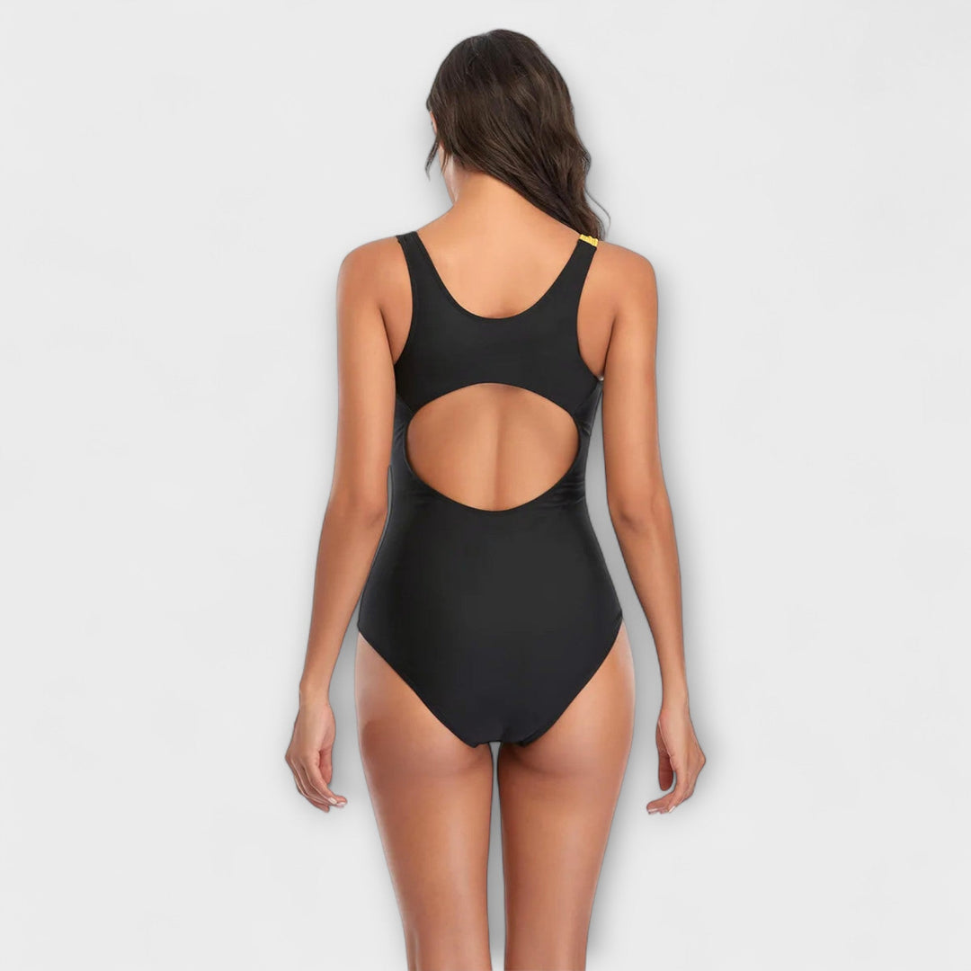 Valerie | Sporty Colour Block One-Piece Swimsuit
