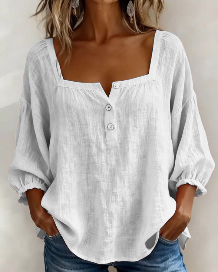 Genevieve | The Lantern Sleeve Blouse
