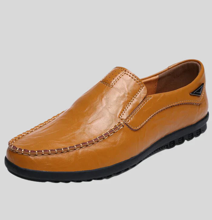 Classic Moc-Toe Loafer | Slip-On Dress Casual Shoe | Flexible Rubber Sole