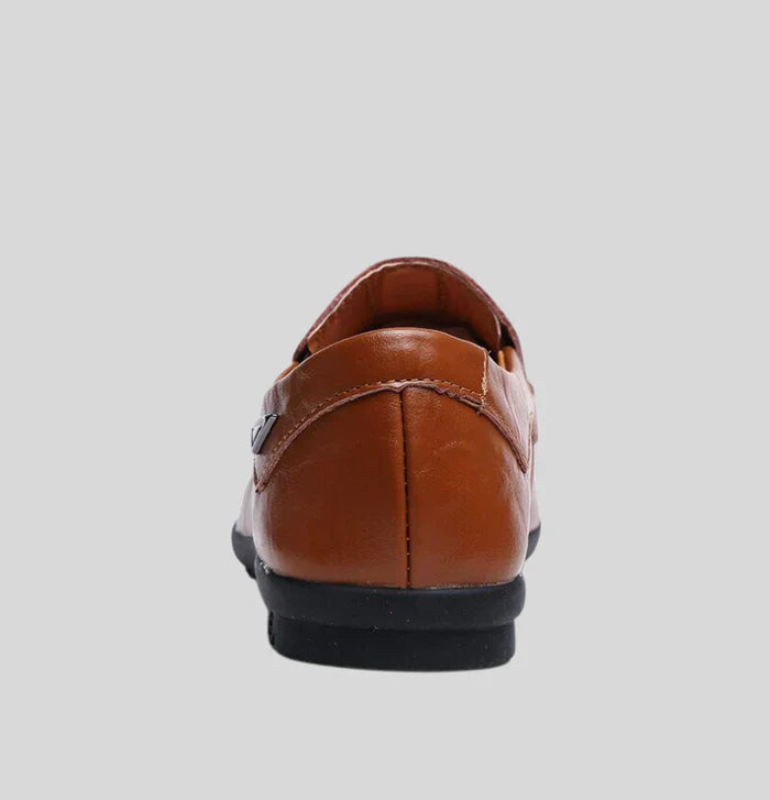 Classic Moc-Toe Loafer | Slip-On Dress Casual Shoe | Flexible Rubber Sole