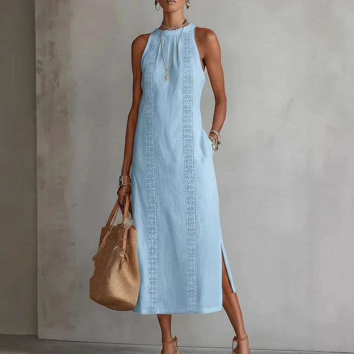 Pascale | Halter Neck Lace Dress