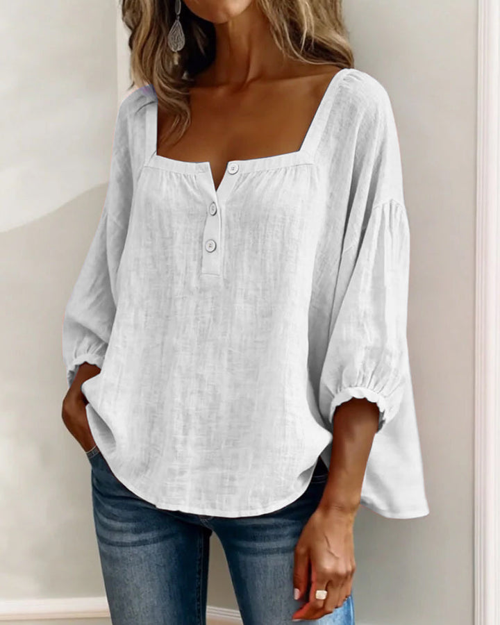 Genevieve | The Lantern Sleeve Blouse
